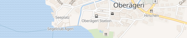 Karte E-Bike Ladestation Strandbad Oberägeri