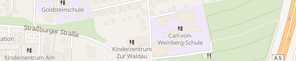 Karte Vereinhaus VfL Goldstein Frankfurt am Main