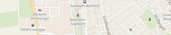 Karte Bahnhof Auerbach Bensheim