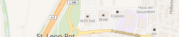 Karte ALDI Süd St. Leon-Rot