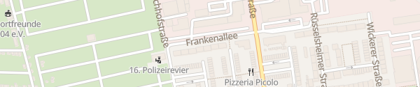 Karte Frankenallee Frankfurt am Main