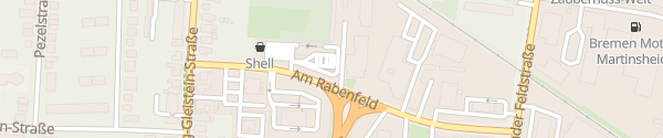 Karte Shell Tankstelle Am Rabenfeld Bremen