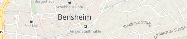 Karte Parkhaus Platanenallee Bensheim