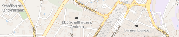 Karte Parkhaus Bahnhof Schaffhausen