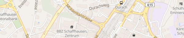Karte Parkhaus Diana Schaffhausen