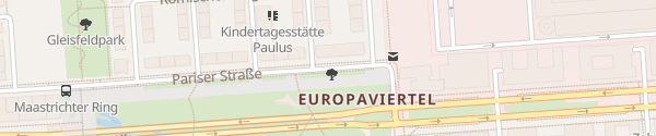Karte Pariserstraße Frankfurt am Main