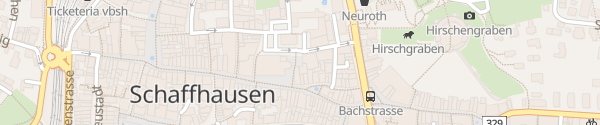 Karte Kirche St. Johann Schaffhausen