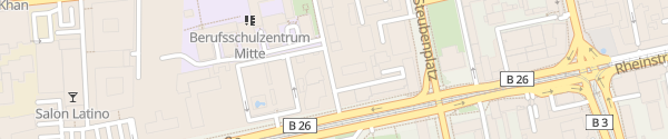 Karte Feldbergstraße Darmstadt
