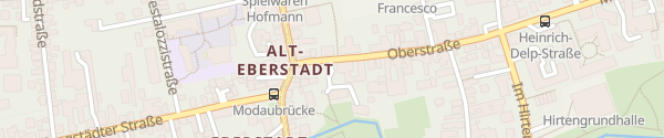 Karte Bezirksverwaltung Eberstadt Darmstadt