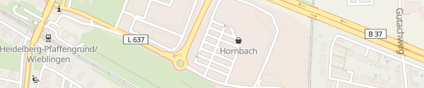Karte Hornbach Heidelberg