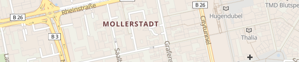 Karte Parkhaus Grafenstraße Darmstadt