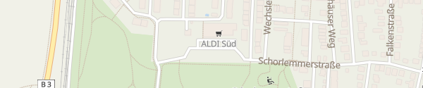 Karte ALDI Süd Schorlemmerstraße Darmstadt