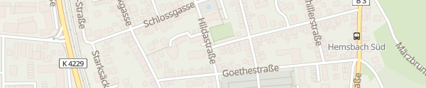 Karte E-Bike Ladestation Hemsbach