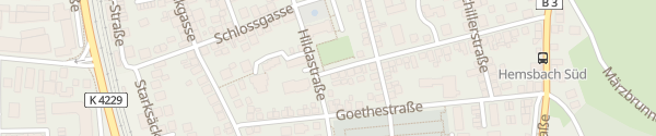 Karte Rathaus Hemsbach