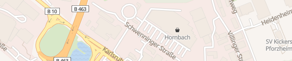 Karte Hornbach Pforzheim