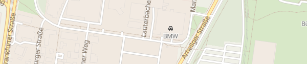 Karte BMW Niederlassung Darmstadt