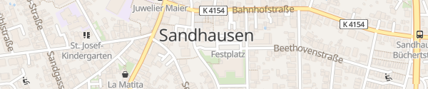 Karte Rathaus Sandhausen