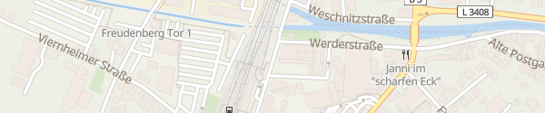 Karte Hauptbahnhof Weinheim