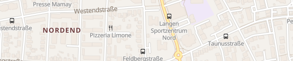 Karte Feldbergstraße Langen