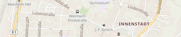 Karte Bahnhofstraße Weinheim