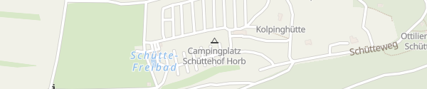 Karte Campingplatz Schüttehof Horb am Neckar