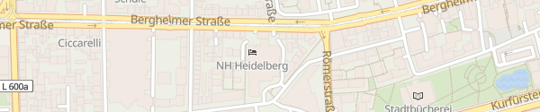 Karte Parkhaus NH Hotel Heidelberg