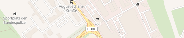 Karte Lidl August-Schanz-Straße Frankfurt am Main