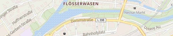 Karte Parkplatz Dammstraße Horb am Neckar
