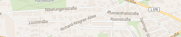 Karte Richard-Wagner-Allee Pforzheim