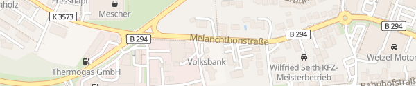 Karte Melanchthonstraße Bretten