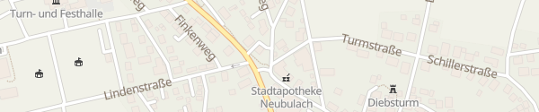 Karte Hohenbergstraße Neubulach