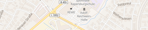 Karte REWE Parkplatz Rosbach v.d. Höhe