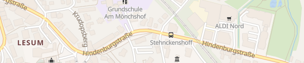 Karte Hindenburgstraße Bremen