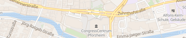 Karte Congresszentrum Pforzheim