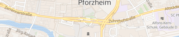 Karte Parkhaus Marktplatz Pforzheim