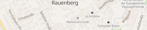 Karte Wieslocher Straße Rauenberg