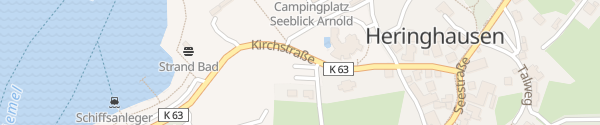 Karte Parkplatz Kirchstraße Diemelsee