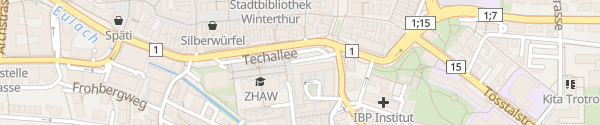 Karte Parkhaus Technikum Winterthur
