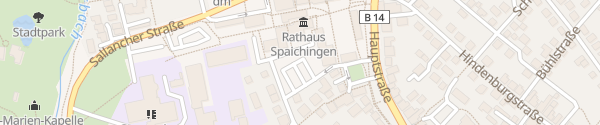 Karte Rathaus Spaichingen
