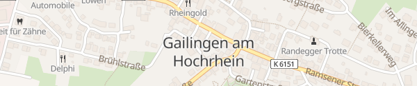 Karte Rathaus Gailingen am Hochrhein