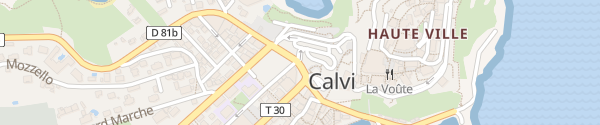 Karte Citadella di Calvi Calvi