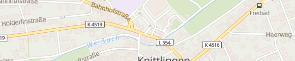 Karte Busbahnhof Knittlingen