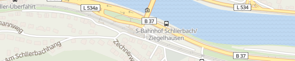 Karte S-Bahnhof Schlierbach Ziegelhausen Heidelberg