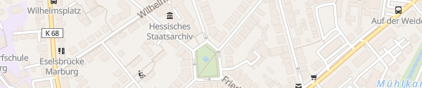 Karte Friedrichsplatz Marburg