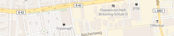 Karte Hauptverwaltungssitz Stadtwerke Offenbach Offenbach am Main