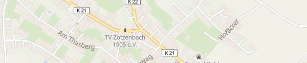 Karte Hauptstraße Zotzenbach Rimbach