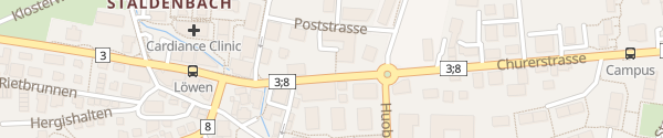 Karte Churerstraße Pfäffikon