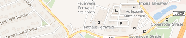 Karte Fernwaldhalle / Rathaus Fernwald