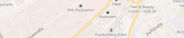 Karte Lidl Siegener Straße Frankenberg (Eder)