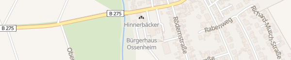 Karte Bürgerhaus Ossenheim Friedberg (Hessen)